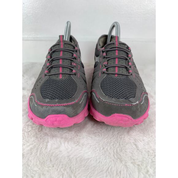 Skechers Flex Women's Slip-On Sneakers Gray/Pink Size 9 22142 - Picture 2 of 8